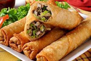 Pan Fried Veggie Egg Rolls  